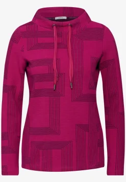 Jacquard shirt met lange mouwen