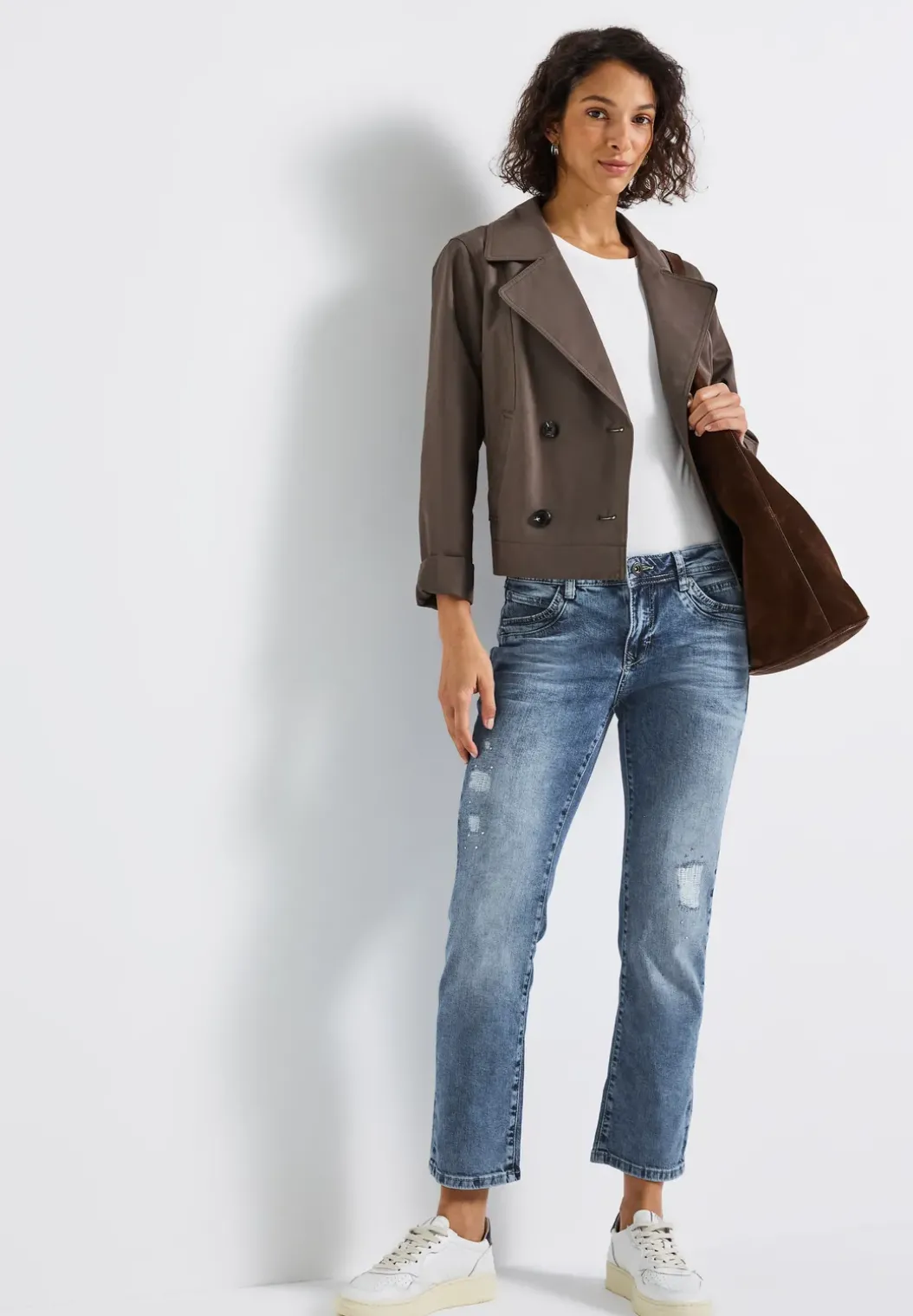 Jeans met destroyed details
