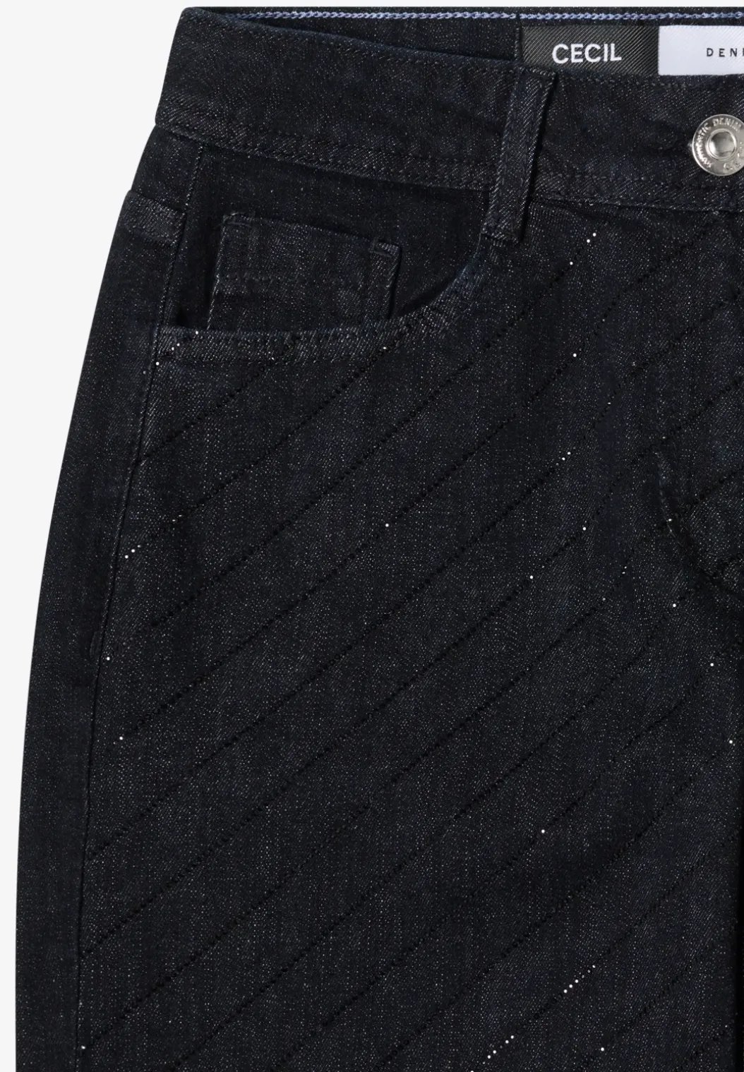 Jeans met edelstenen