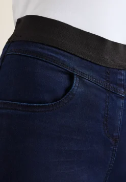 Jeans met elastische tailleband