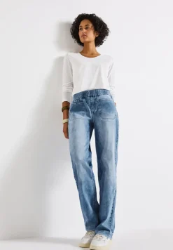 Jeans met elastische tailleband