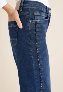 Jeans met gallonstrepen