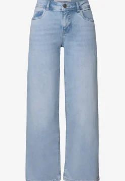 Jeans met gebleekte Wide Legs
