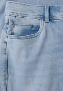 Jeans met gebleekte Wide Legs