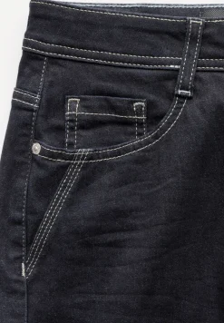 Jeans met gespoelde wassing