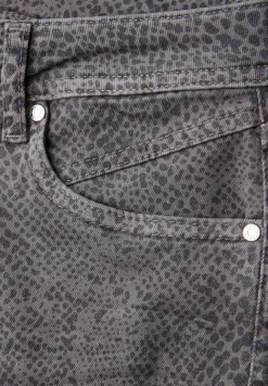 Jeans met slangenprint