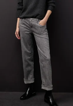 Jeans met slangenprint