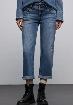 Jeans met verwoeste look