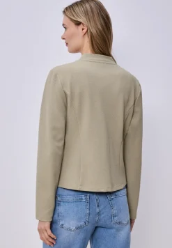 Jersey blazer met structuur