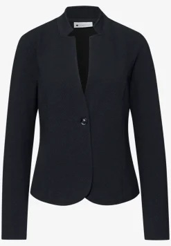Jersey blazer met textuur