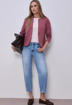 Jersey blazer met textuur