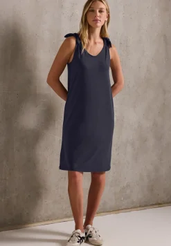 Jersey jurk met knopen