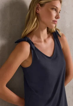 Jersey jurk met knopen