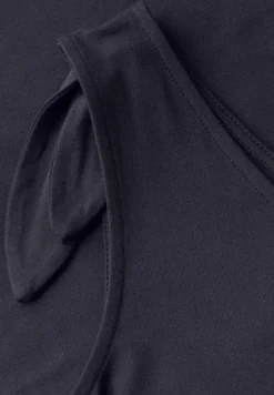 Jersey jurk met knopen