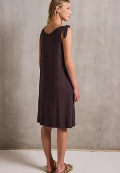 Jersey jurk met knopen