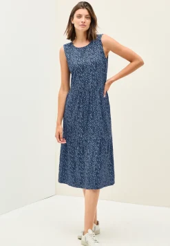 Jersey jurk met minimale print