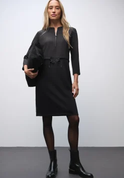 Jersey jurk met rits