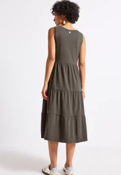 Jersey jurk met volants