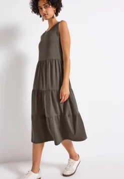 Jersey jurk met volants