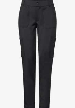 Jersey keperstof cargo broek