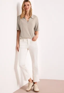Jersey poloshirt met korte mouwen