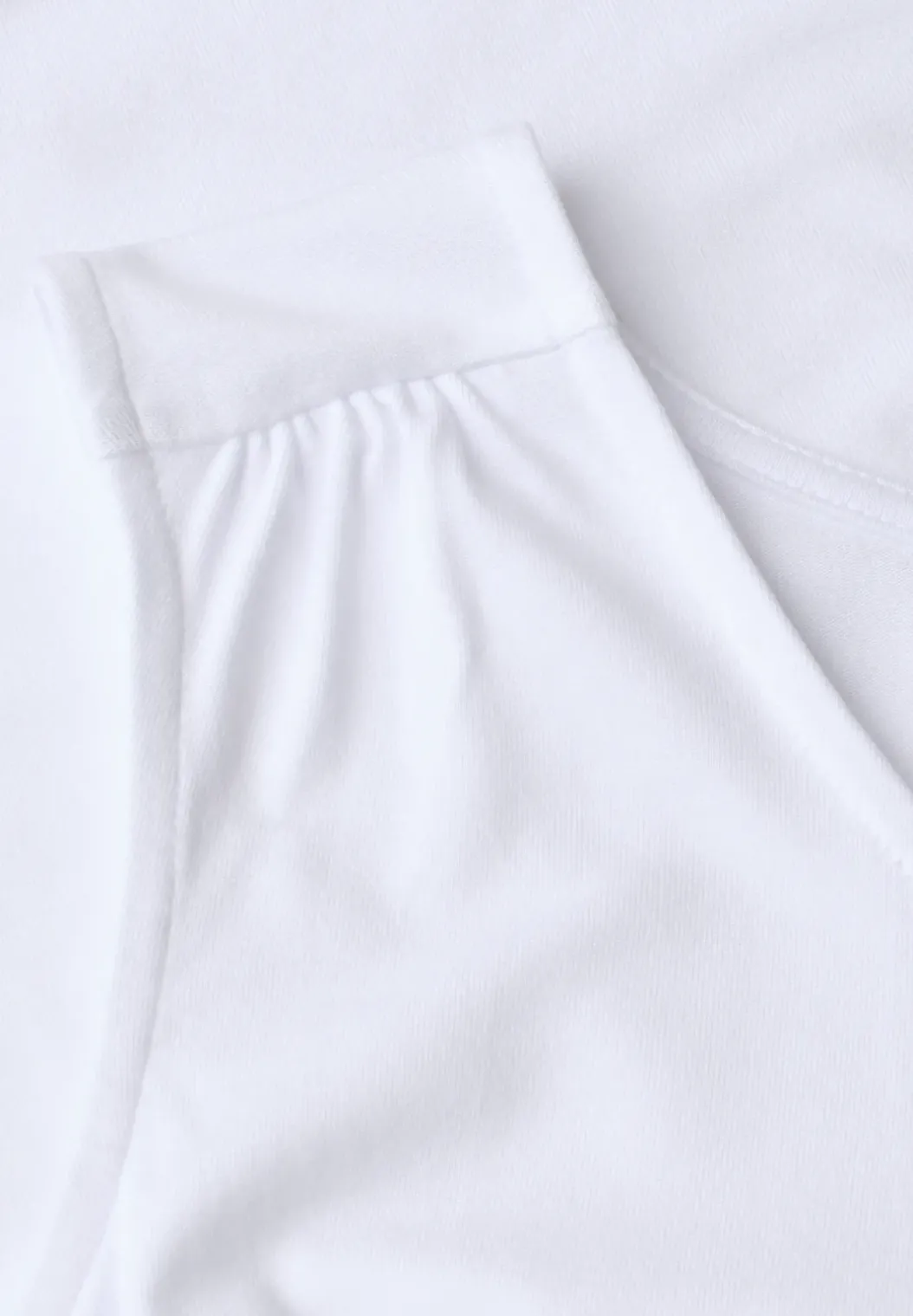 Jersey top met elastische zoom