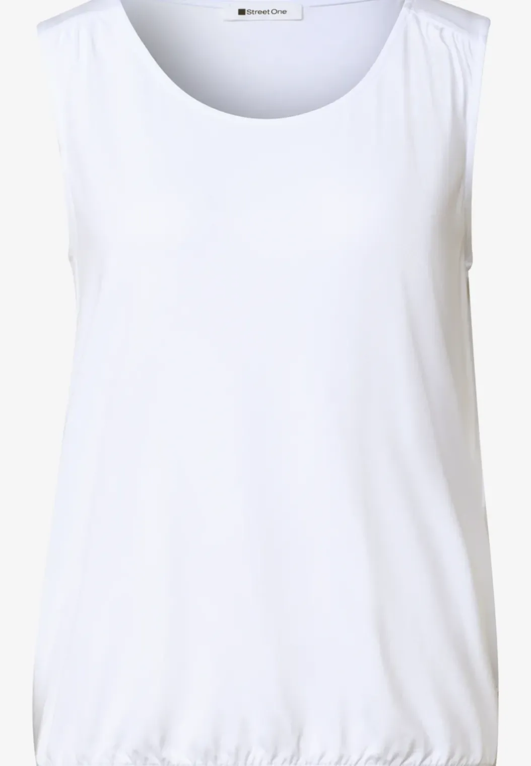 Jersey top met elastische zoom