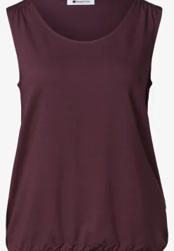 Jersey top met elastische zoom