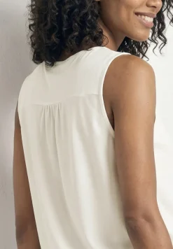 Jersey top met elastische zoom