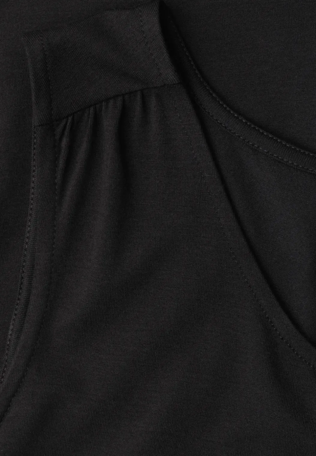 Jersey top met elastische zoom