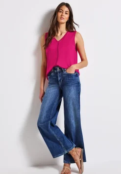 Jersey top met gehaakte details