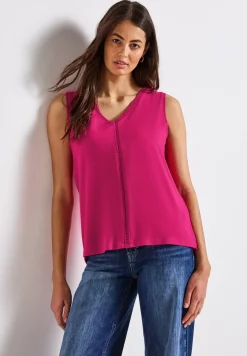 Jersey top met gehaakte details