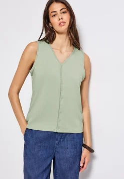 Jersey top met gehaakte details