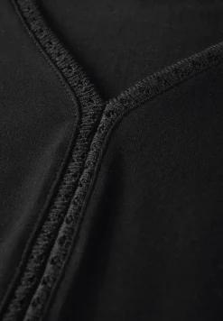 Jersey top met gehaakte details