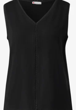 Jersey top met gehaakte details