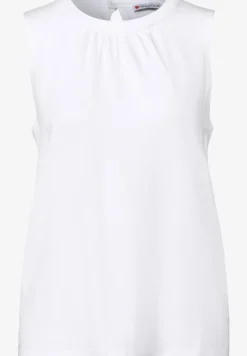 Jersey top met rimpels