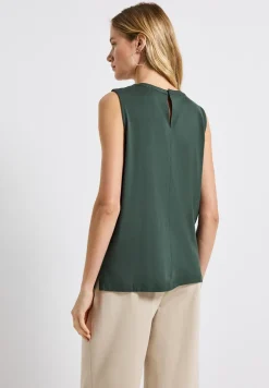 Jersey top met rimpels