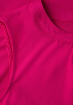 Jersey top met rimpels