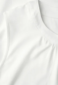 Jersey top met rimpels