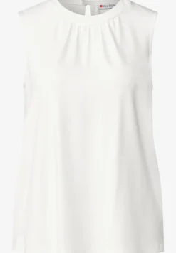 Jersey top met rimpels