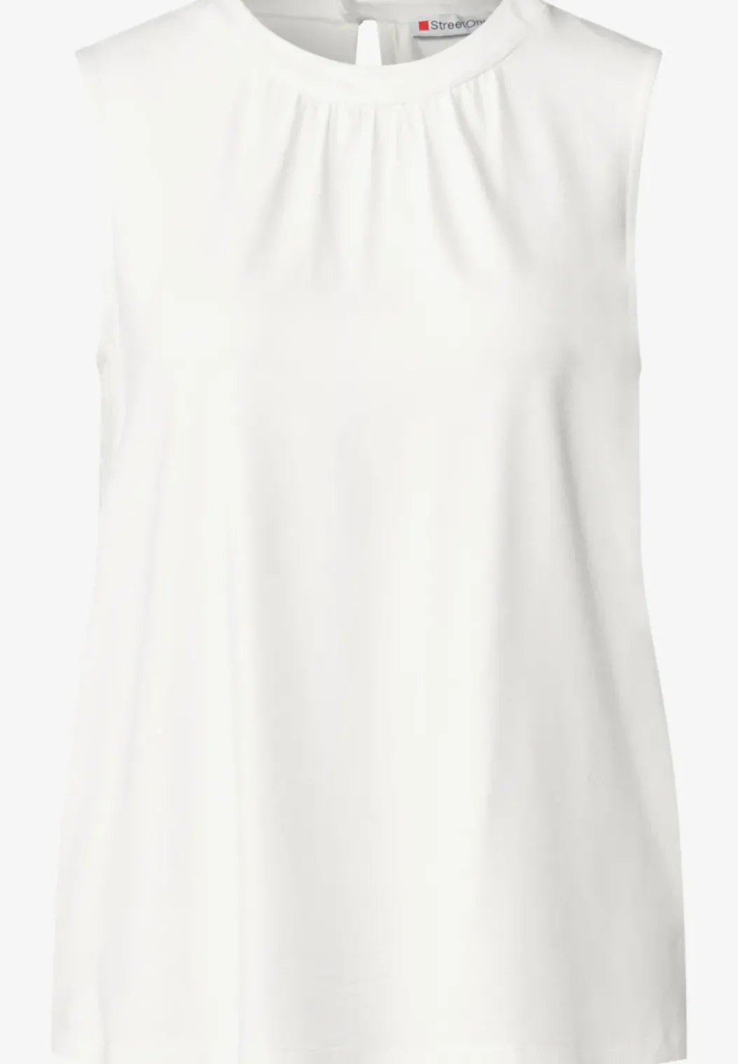 Jersey top met rimpels