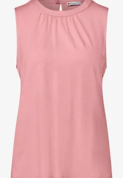 Jersey top met rimpels