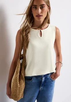 Jersey top met uitsnijding