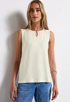 Jersey top met uitsnijding