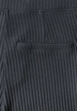 Jersey broek met geribde structuur