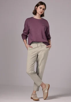 Joggingbroek in gemêleerde look
