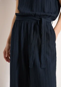 Jumpsuit met straight leg en structuur