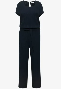 Jumpsuit met straight leg en structuur