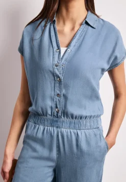 Jumpsuit Wide Legs in een gewassen look