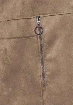 Jurk in velourslook